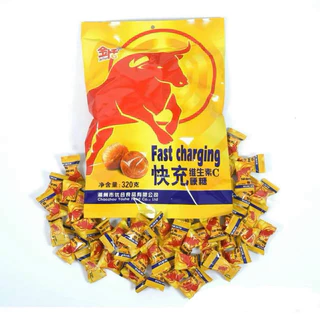 Kẹo Ngậm Vị BÒ HÚC Tăng Lực Fast Chaảging Gói 320gr