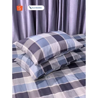 Vỏ Gối Nằm Cao Cấp Vải Cotton HÀN QUỐC 100% Mát Mẻ Sang Trọng Euro Hometex Đủ Kích Thước