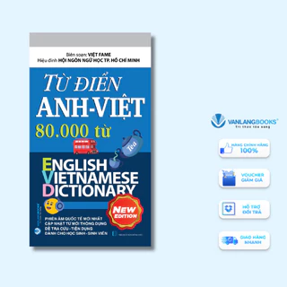 Sách - Từ Điển Anh - Việt 80.000 Từ ( Tái Bản 2024) - Vanlangbooks