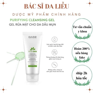 Sữa rửa mặt KARMEL BABE Stop AKN Purifying Cleansing Gel cho da dầu mụn 100ml