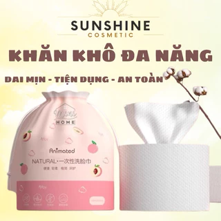 Khăn Mặt Khô Đa Năng dùng 1 lần Animerry lau mặt, lau khô, lau ướt