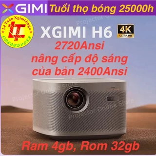 Máy chiếu XGIMI H6, H6 Pro, Độ phân giải 4K, H6-2720Ansi, H6 Pro-3840Ansi, Nguồn sáng Led + Laser. Shop 0984651088