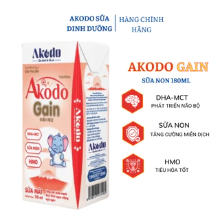 Sữa Bột Pha Sẵn Akodo Gain Cung Cấp Đầy Đủ Dưỡng Chất Cho Bé Lớn Khỏe 110ML và 180ML