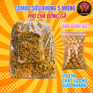 [Tặng Kèm Bánh QUY BƠ] COMBO SIÊU KHỦNG CƠM CHÁY NẾP CHÀ BÔNG GÀ TÚI TO