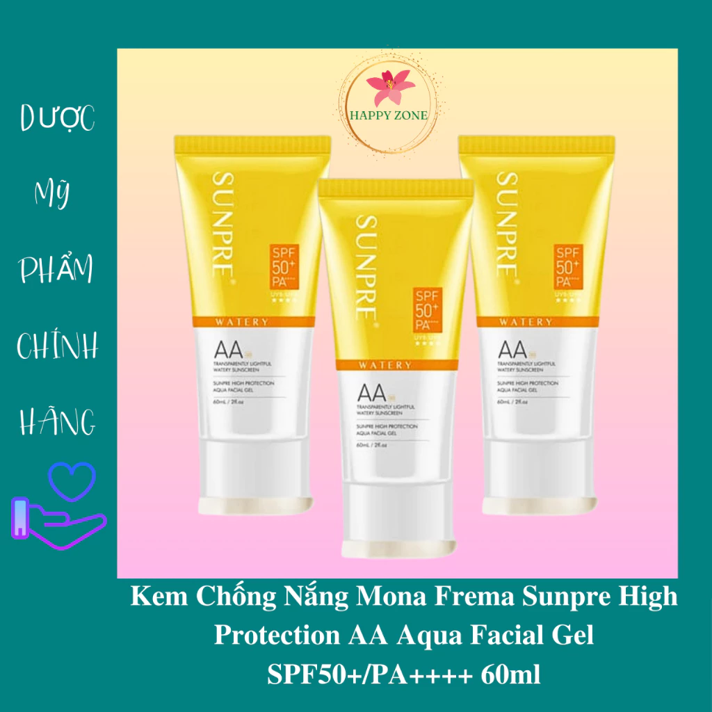 [CHÍNH HÃNG] Kem Chống Nắng Sunpre High Protection AA Aqua Facial Gel SPF50+/PA++++ 60ml