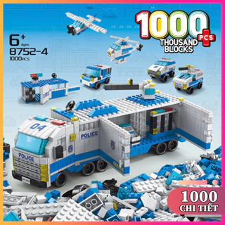 Lego cảnh sát SWAT 1000 Chi Tiết, xếp hình lego xe cảnh sát đặc nhiệm bảo vệ thành phố cho bé trai