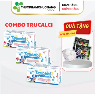 (HT) Combo 3 Canxi hữu cơ cho bé Trucalci HUTA hỗ trợ phát triển, chống còi xương cho bé