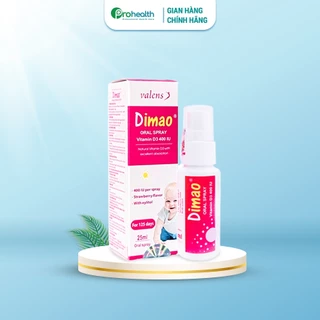 Dimao Vitamin D3 Dạng Xịt, Giúp Hỗ Trợ Phòng Ngừa Thiếu Vitamin D, Hỗ Trợ Hấp Thu Canxi Và Tăng Chiều Cao 25ml