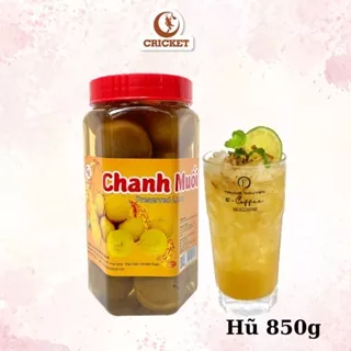 Chanh Muối Nguyên Trái Gia Hân Hũ 850g - Trái to tròn chất lượng, không bị đắng chát giải khát ngày hè