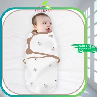 Ủ kén túi ngủ Unibaby cho bé sơ sinh oganic, giúp bé đỡ giật mình ngủ sâu giấc mềm mại và thoáng mát