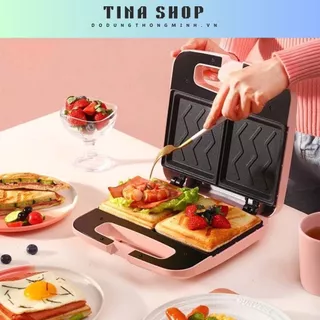 Máy làm bánh sandwich 2 khuôn, máy nướng bánh công suất 650W_Bảo hành 12 tháng