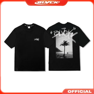 Áo thun tay lỡ " PALM TREE T-Shirt " / BLVCK - Cotton 2 chiều, form oversize, unisex.