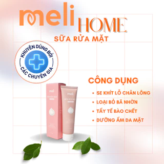 sữa rửa mặt ngừa mụn, trắng sáng da mặt, ngăn bã nhờn  <MElI> Sữa Rửa Mặt - Meli CLEANSER cao cấp