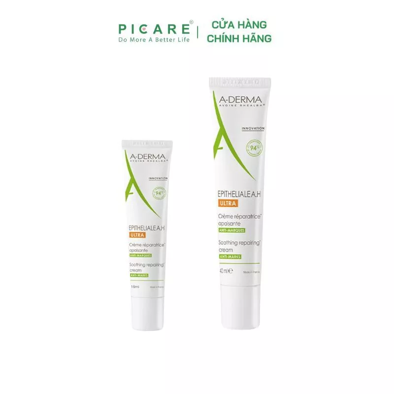 Kem phục hồi và tái tạo da sau tổn thương, laser A-Derma Epitheliale A.H Ultra Soothing Repairing Cream ( 15ml - 40ml  )