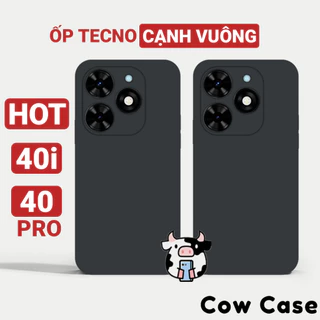 Ốp lưng Infinix Hot 40 Pro, 40i, Hot 40 cạnh vuông Cowcase | Vỏ điện thoại Techno bảo vệ camera toàn diện TRON