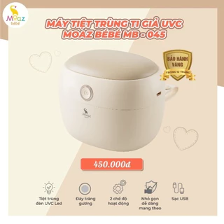 Máy tiệt trùng ti giả UVC MB045 Moaz BéBé MB-045 và Nhiệt ẩm kế MB027 - Không BPA, hiện đại cao cấp, uy tín, chất lượng