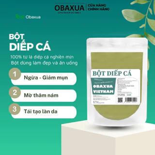 Combo 2 Mặt Nạ Bột Diếp cá Đắp Mặt Hữu cơ OBAXUA Dưỡng Da Trắng Mịn màng:OG044 - 75g