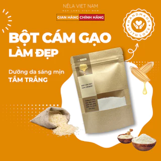 Bột Cám Gạo Ủ Trắng Da Tắm Trắng Đắp Mặt Thiên Nhiên Có Thể Mix Cùng Đậu Đỏ, Cafe, Sữa Non