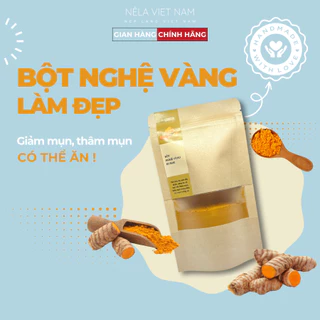 Bột Nghệ Vàng Đắp Mặt Nạ Giảm Mụn Trứng Cá, Chống Oxy Hoá, Dưỡng Da