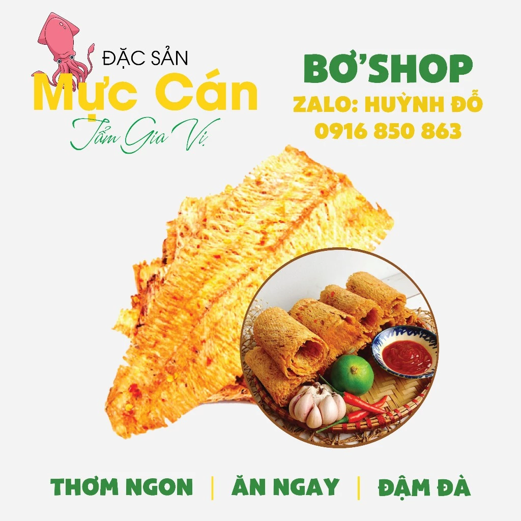 🦑🦑 KHÔ MỰC CÁN TẨM VỊ 250G🦑🦑- THƠM NGON