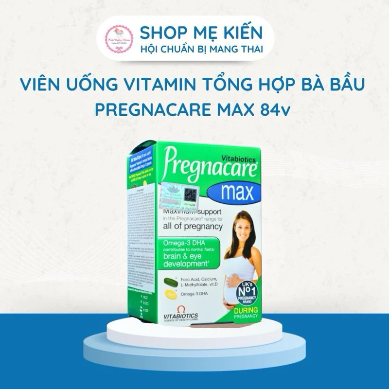 [Chính Hãng] Vitamin tổng hợp bà bầu Pregnacare max 84 viên- Shop Mẹ Kiến