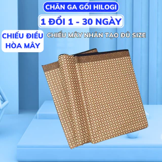 Chiếu mây điều hòa, chiếu điều hoa sợi mây nhân tạo dễ vệ sinh , có 2 chun cài góc HiLOGI KITCHEN cao cấp