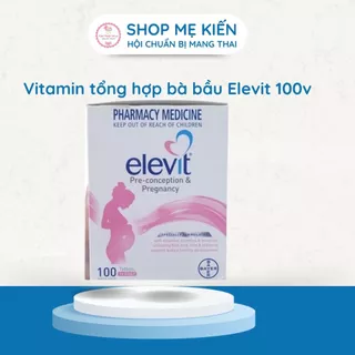 [Mẫu mới tem Chemist] Vitamin tổng hợp bà bầu Elevit 100v