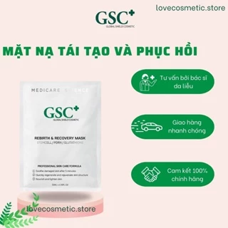 Mặt nạ tái tạo và phục hồi GSC mặt nạ giấy, dịu da, cấp ẩm Hộp 10 miếng - Dược mỹ phẩm Hàn Quốc GSC