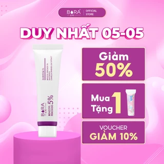 Kem Chấm Mụn BORA BENZOYL PEROXIDE 5% Tẩy Tế Bào Chết Nhanh Chóng Làm Lành Vết Sẹo Tuýp 15g