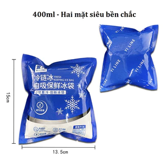 Túi đá gen khô, Túi giữ lạnh gel khô Bảo quản thực phẩm - Không chảy nước - Giữ lạnh thực phẩm, đồ ăn