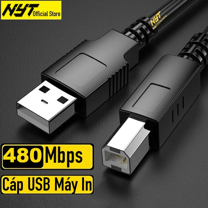 Dây Cáp Máy In USB B 2.0 Dài 1M - 10M ID Tech DL103