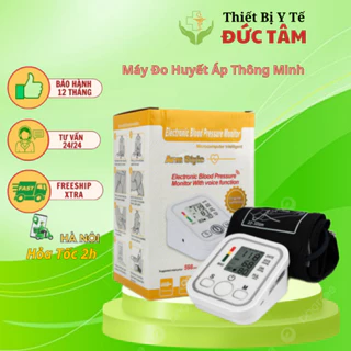 Máy đo huyết áp điện tử thông minh - Thiết bị đo huyết áp theo dõi sức khỏe cho gia đình