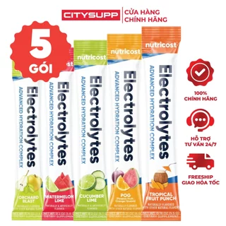 Bột Bổ Sung Điện Giải Nutricost Electrolytes Complex (Set 5 Gói) Bù Nước, Bù Khoáng, Phục Hồi Thể Lực | Nhập Khẩu Mỹ