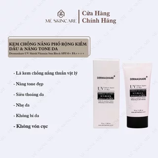 Kem chống nắng cho da nhạy cảm Dermashare 70g-SPF 50 phổ rộng, nâng tone