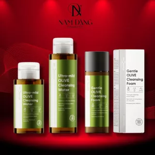 COMBO DRCEUTICS Nước Tẩy Trang + Sữa Rửa Mặt Gentle Olive Cleansing Foam Giúp Làm Sạch Sâu Cho Mọi Loại Da (150ml)