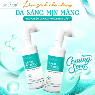 Sữa rửa mặt b5 dịu nhẹ cho da nhạy cảm Dr.Lacir Cleanser chai 150ml và Toner cốt yến saffron DR.LACIR 10ml