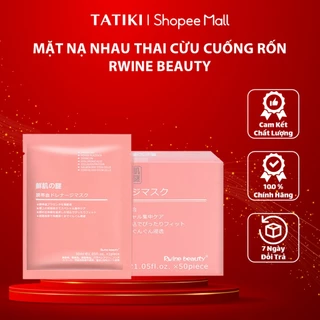 [HỘP 50 MIẾNG] Mặt Nạ Nhau Thai Cừu Cuống Rốn Tế Bào Gốc Rwine Beauty Nhật Bản Date 2026