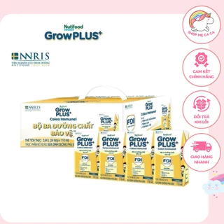 Thùng 24 hộp Sữa Bột Pha Sẵn Nutifood Sweden GrowPLUS+ Sữa Non Immunel hộp 110 ml .