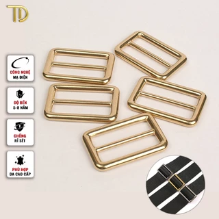 Khoen tăng giảm dây túi xách, Khoen chỉnh dây đeo túi, Tăng đơn túi xách 37mm mạ điện độ bền 5-8 năm