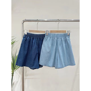 Quần short jean cạp chun co dãn Q57