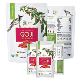 Kỷ tử hữu cơ Organic Life 200g và 90g (30g x 3 gói)