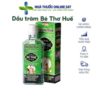 Dầu Tràm Bé Thơ, Tinh Dầu Tràm Huế Nguyên Chất Nguyên Liệu 100% Tự Nhiên, Tinh Dầu Tràm Cho Mẹ Và Bé Chính Hãng, 50ml