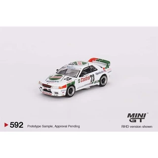 Mini GT #592 Nissan Skyline GTR R32 Gr.A #23 Macau Guia Race Winner- Xe mô hình tỉ lệ 1:64 Saigontoys