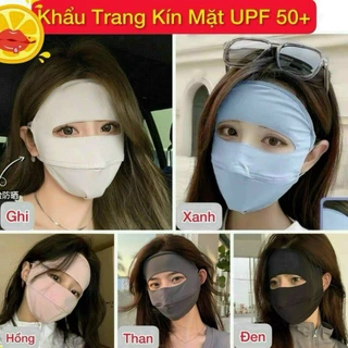 Khẩu trang toàn mặt chống 99% tia UV, khẩu trang ninjia hai lớp chống nắng