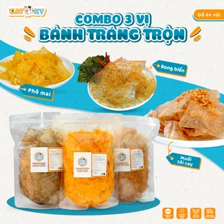 [100G] Bánh Tráng Trộn 3 Vị CATSKY FOOD đồ ăn vặt snack siêu tiện lợi