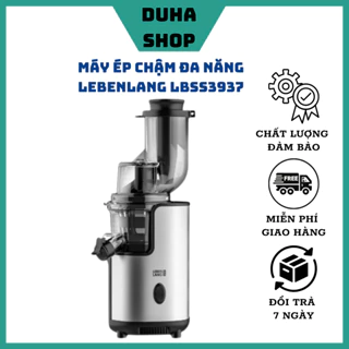 Máy ép chậm hoa quả Lebenlang LBS3937 thương hiệu Đức thiết kế Inox sang trọng công suất 200W ép trái cây kiệt bã