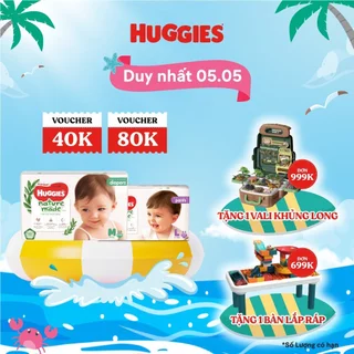 (Nature made- Tặng quà)Tã Bỉm Huggies Nature Made cao cấp quần/dán đủ size NB60/S82/M64/L54/XL44