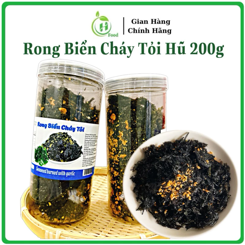 Rong biển cháy tỏi hũ 200gr