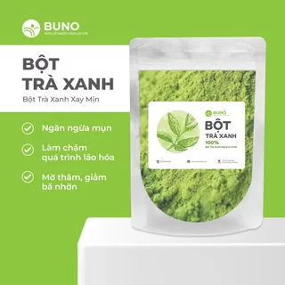 Bột trà xanh đắp mặt nguyên chất sấy lạnh hữu cơ 100% Organic - BUNO