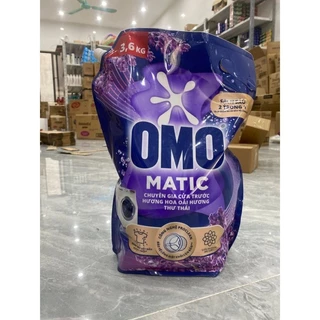 (mẫu mới) nước giặt cửa trước Omo Matic hương hoa oải hương thư thái 3,6kg